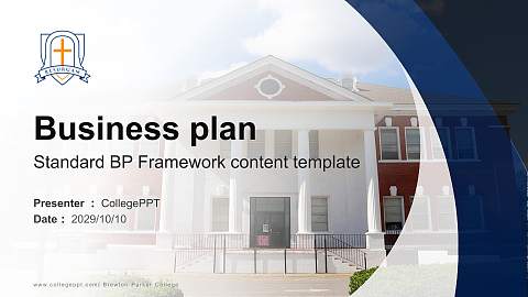 Brewton-Parker College Competition/Entrepreneurship Contest PPT Template