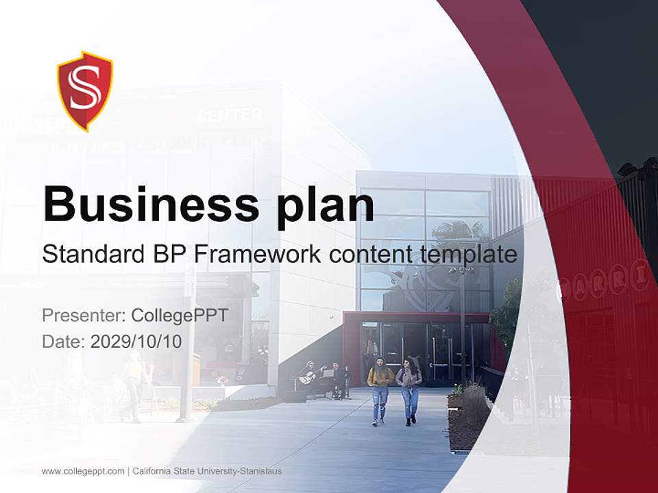 California State University-Stanislaus Competition/Entrepreneurship Contest PPT Template4:3 ratio PPT effect preview image9