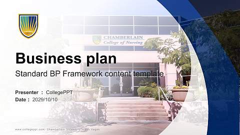 Chamberlain University – Las Vegas Competition/Entrepreneurship Contest PPT Template
