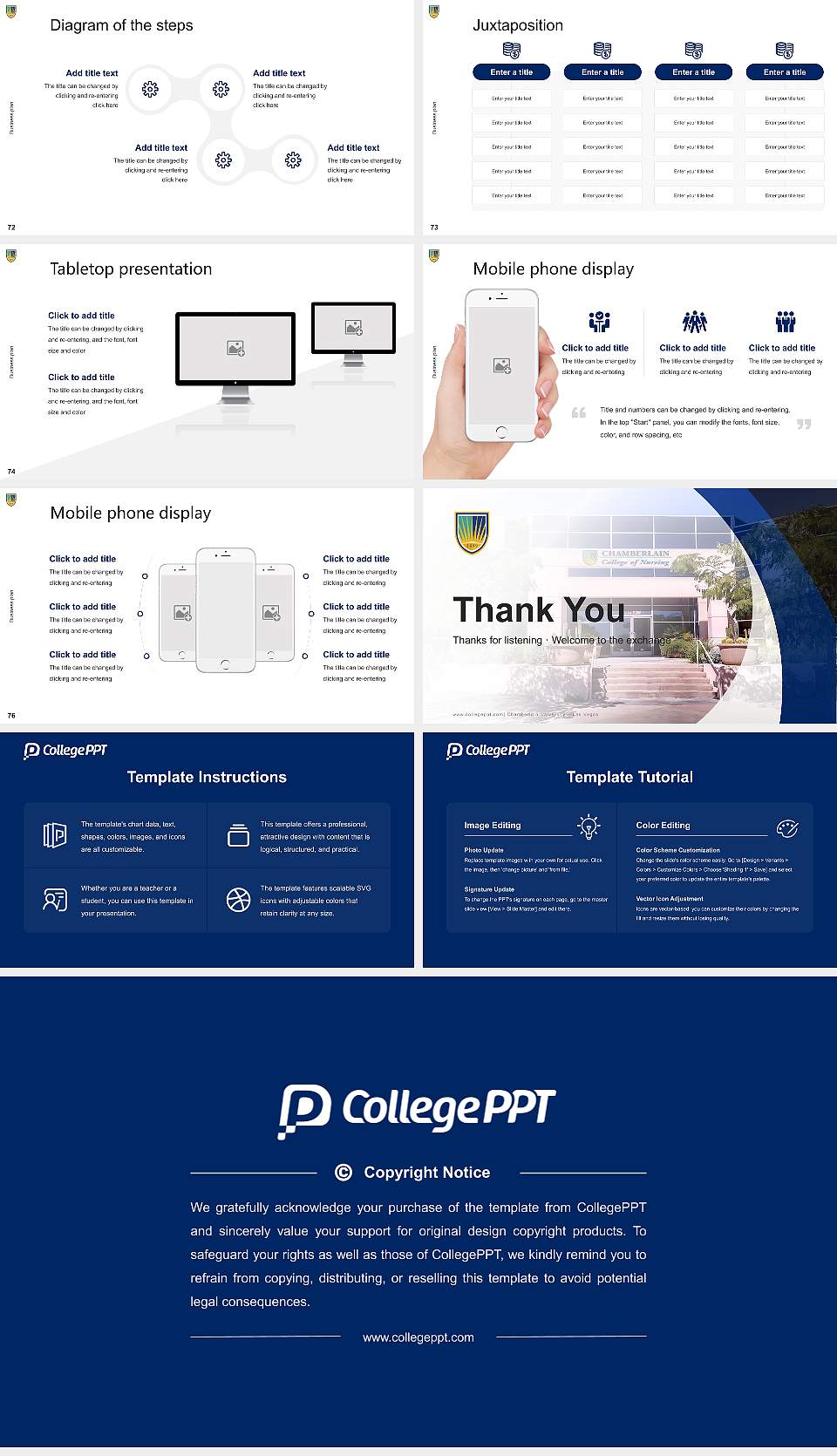 Chamberlain University – Las Vegas Competition/Entrepreneurship Contest PPT Template16:9 ratio PPT effect preview image9