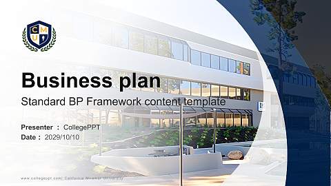 California Miramar University Competition/Entrepreneurship Contest PPT Template