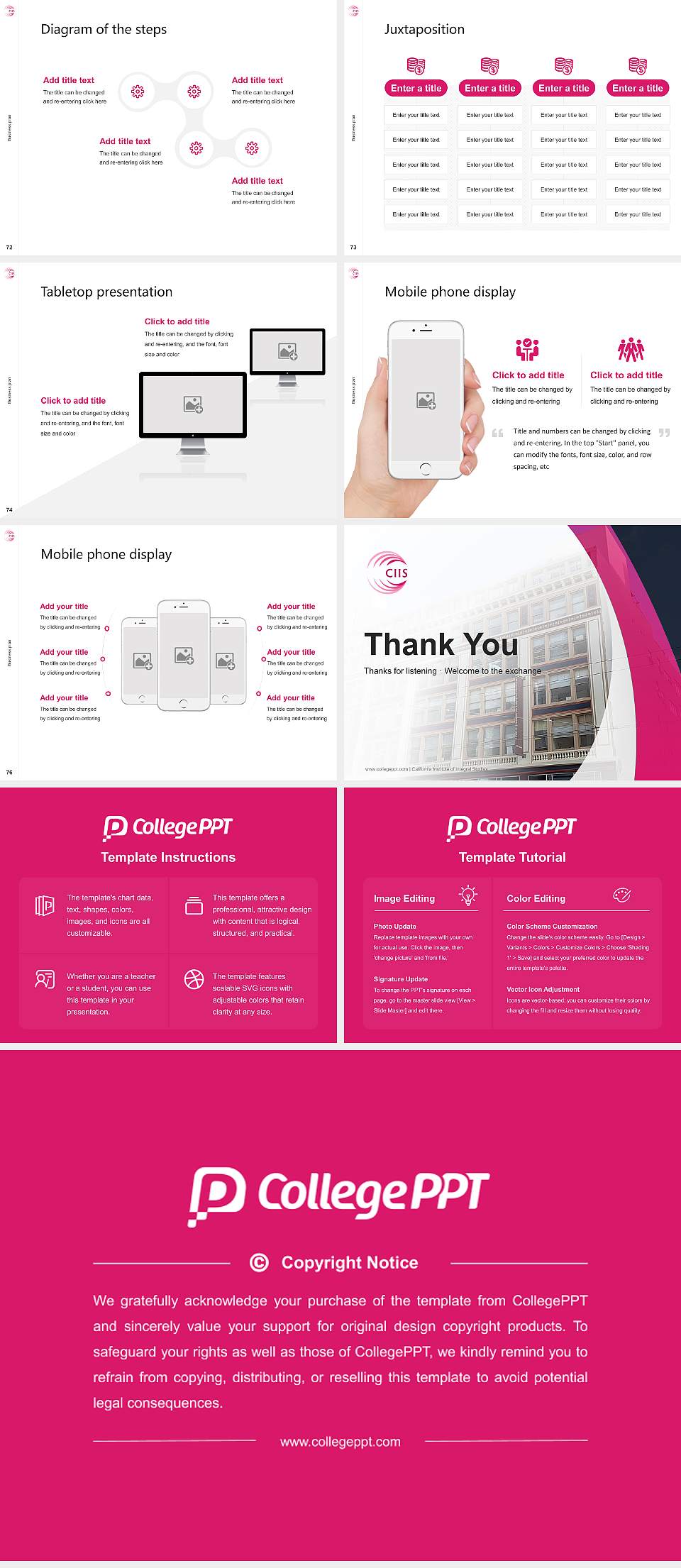 California Institute of Integral Studies Competition/Entrepreneurship Contest PPT Template4:3 ratio PPT effect preview image9