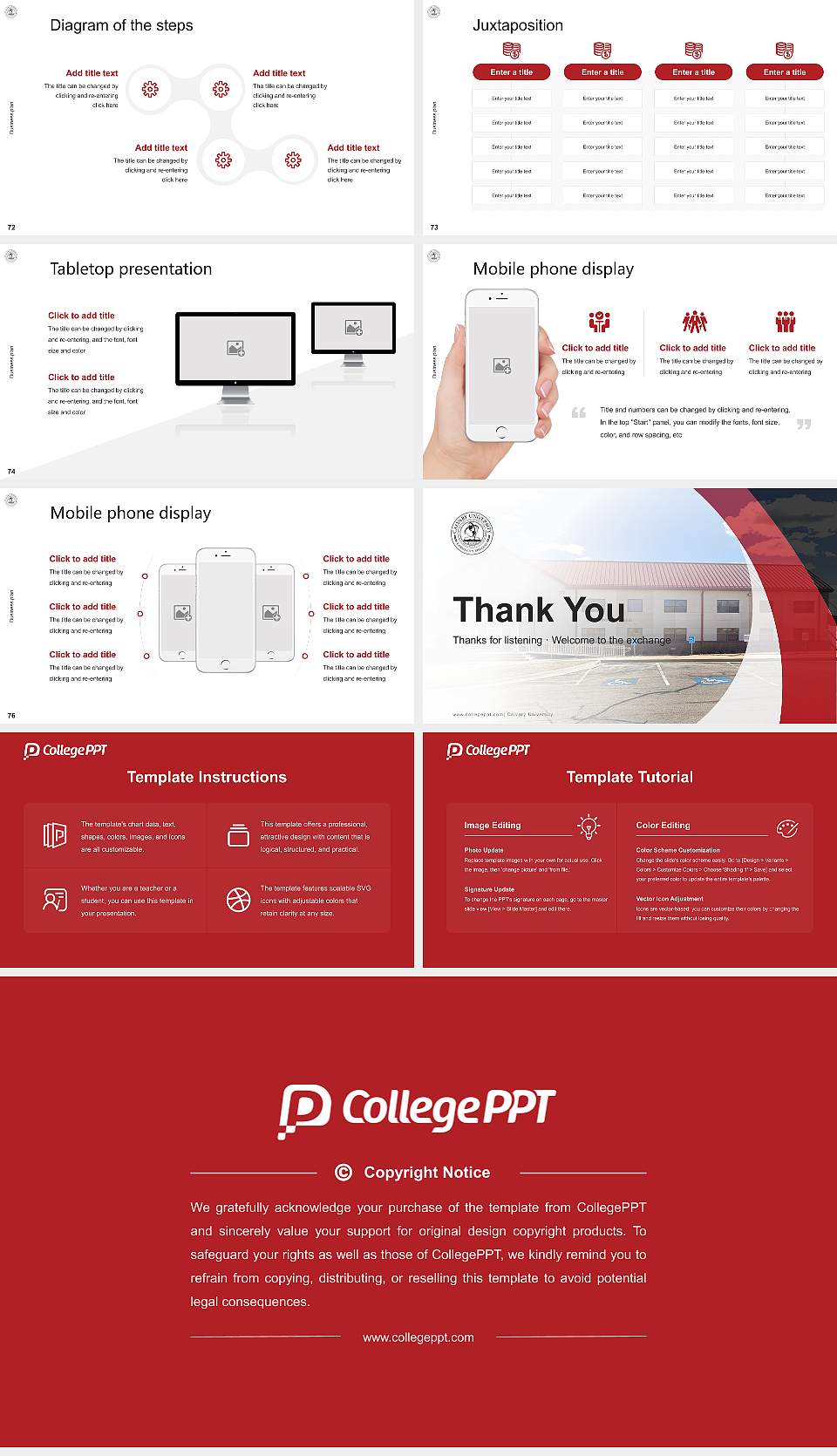 Calvary University Competition/Entrepreneurship Contest PPT Template16:9 ratio PPT effect preview image9