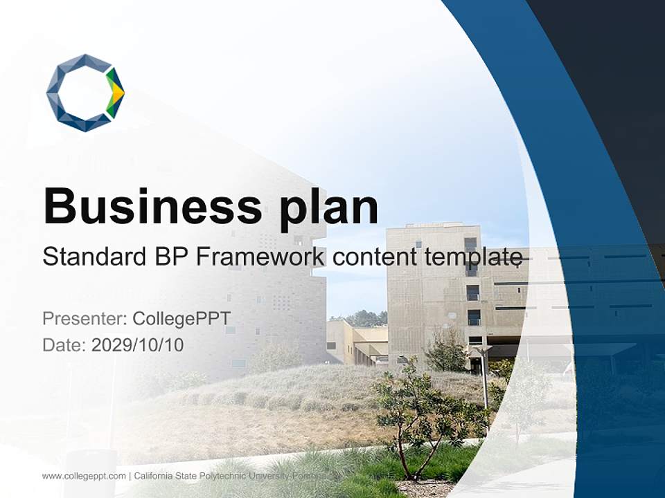 California State Polytechnic University-Pomona Competition/Entrepreneurship Contest PPT Template4:3 ratio PPT effect preview image9