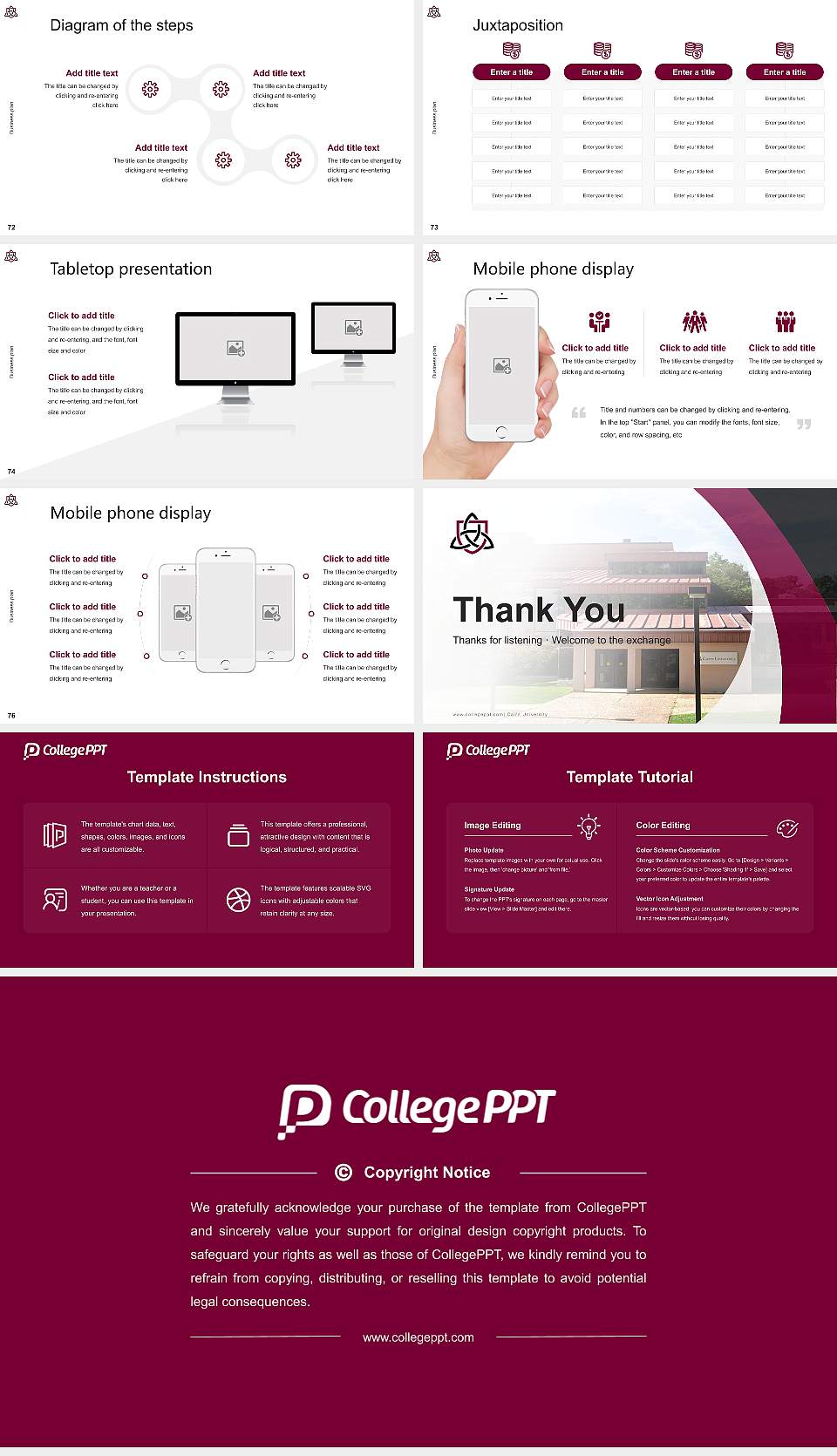 Cairn University Competition/Entrepreneurship Contest PPT Template16:9 ratio PPT effect preview image9