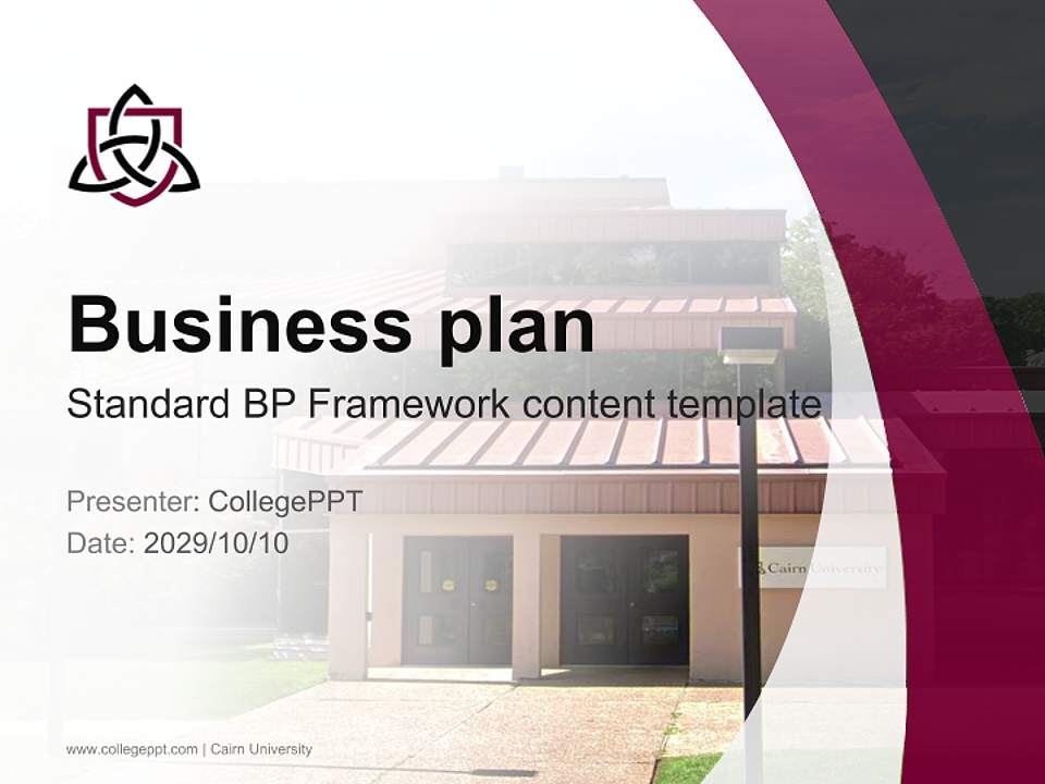 Cairn University Competition/Entrepreneurship Contest PPT Template4:3 ratio PPT effect preview image9