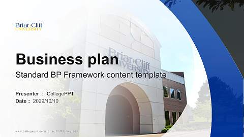 Briar Cliff University Competition/Entrepreneurship Contest PPT Template