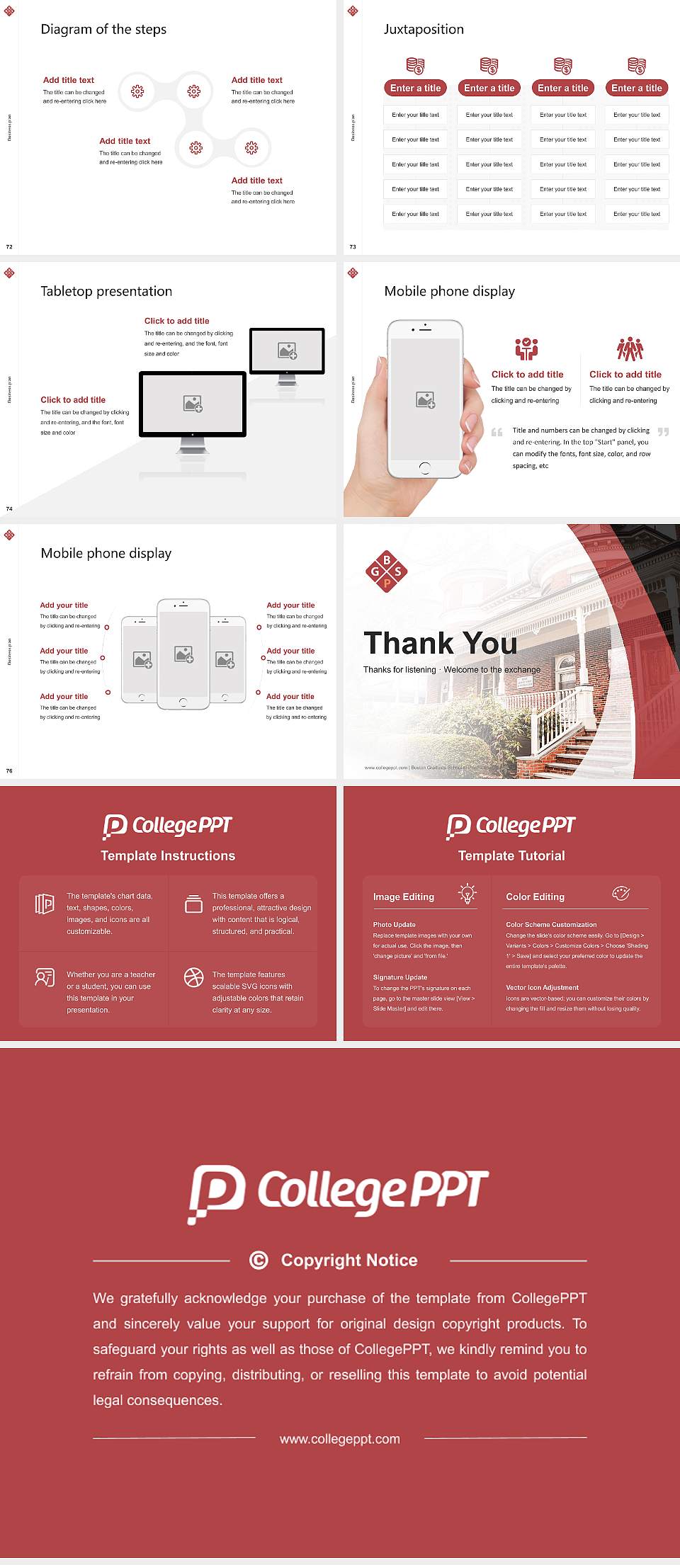 Boston Graduate School of Psychoanalysis Inc Competition/Entrepreneurship Contest PPT Template4:3 ratio PPT effect preview image9