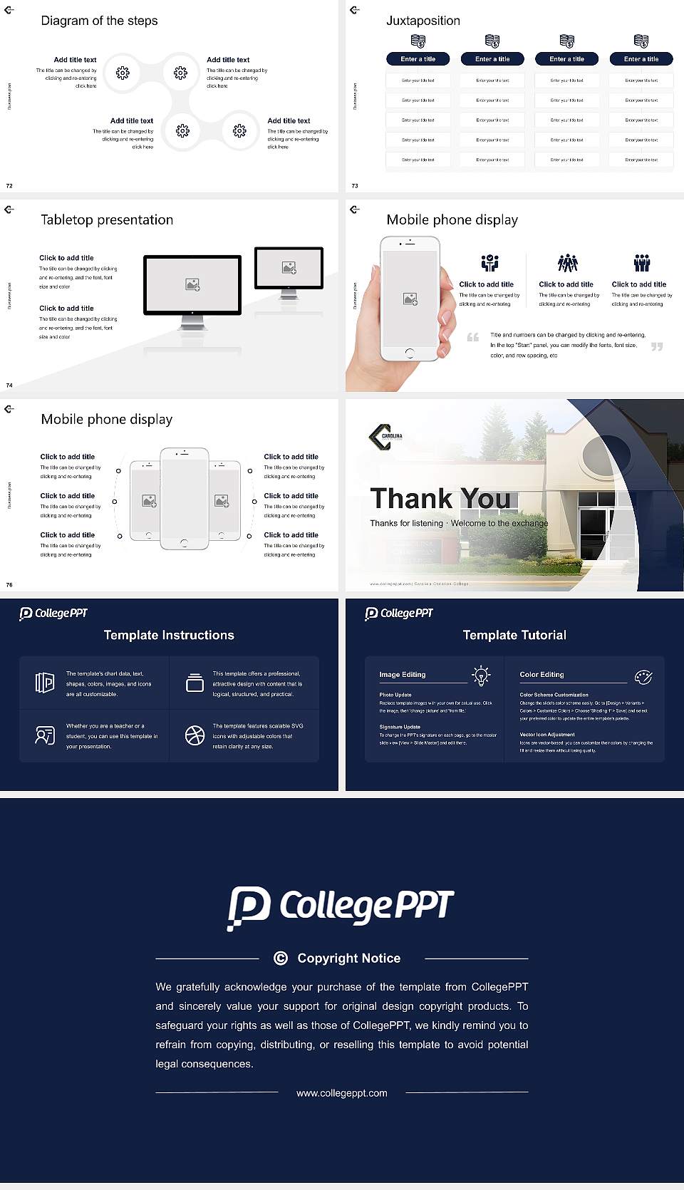 Carolina Christian College Competition/Entrepreneurship Contest PPT Template16:9 ratio PPT effect preview image9