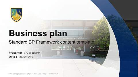 Chamberlain University – Tinley Park Competition/Entrepreneurship Contest PPT Template