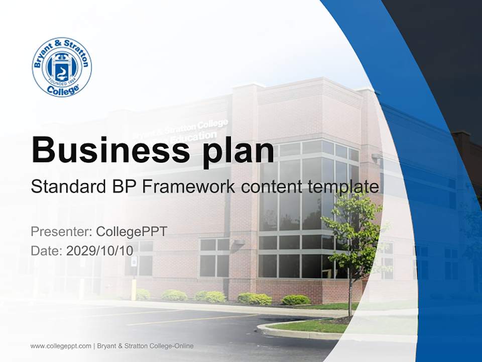 Bryant & Stratton College-Online Competition/Entrepreneurship Contest PPT Template4:3 ratio PPT effect preview image9