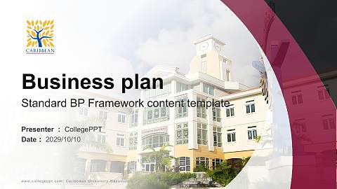 Caribbean University-Bayamon Competition/Entrepreneurship Contest PPT Template