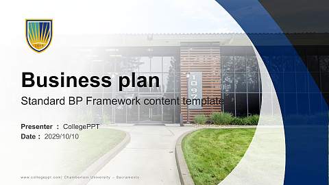 Chamberlain University – Sacramento Competition/Entrepreneurship Contest PPT Template