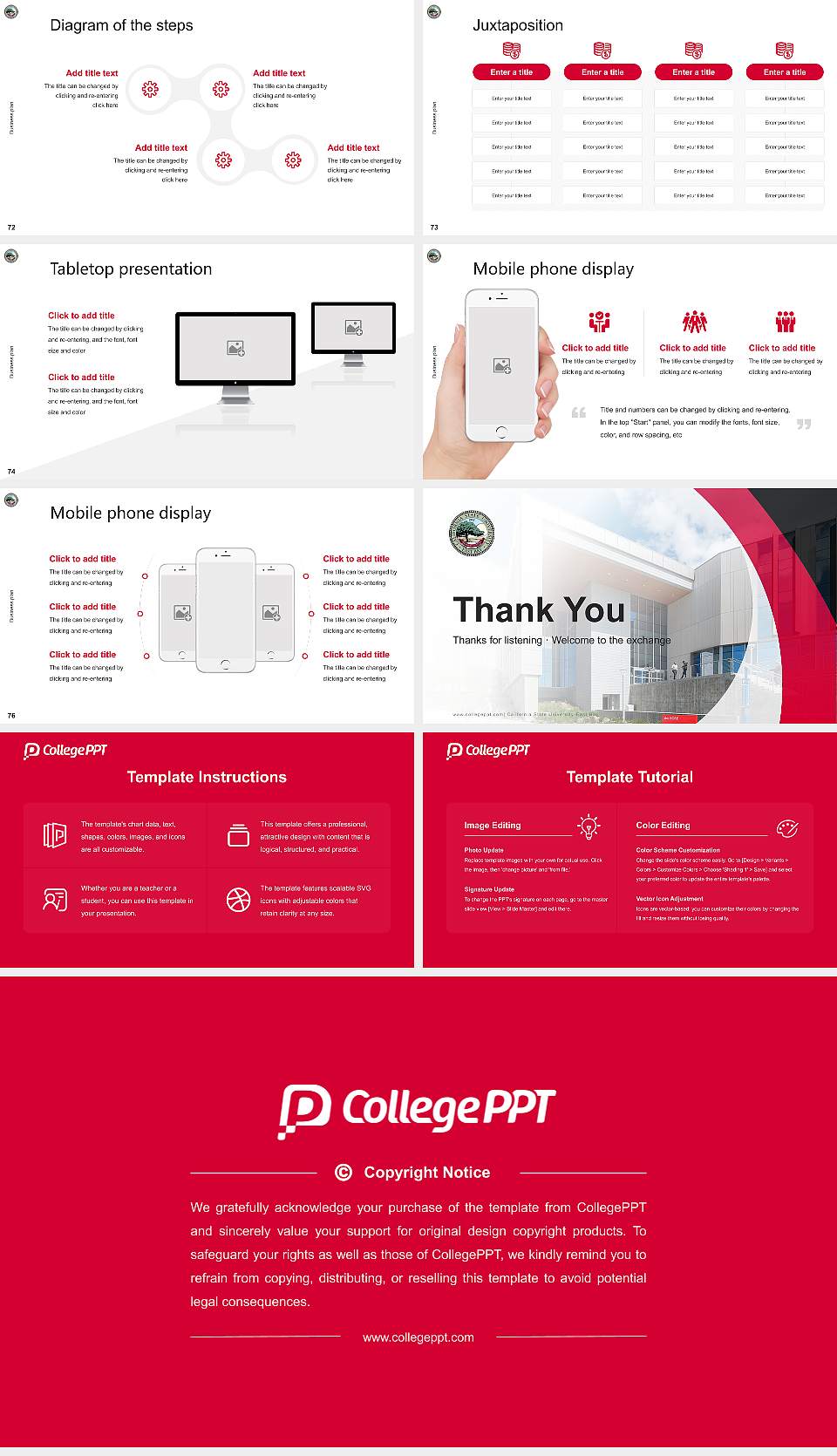 California State University-East Bay Competition/Entrepreneurship Contest PPT Template16:9 ratio PPT effect preview image9