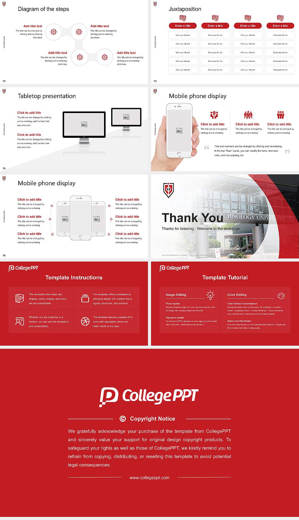 Capitol Technology University Competition/Entrepreneurship Contest PPT Template16:9 ratio PPT effect preview image9