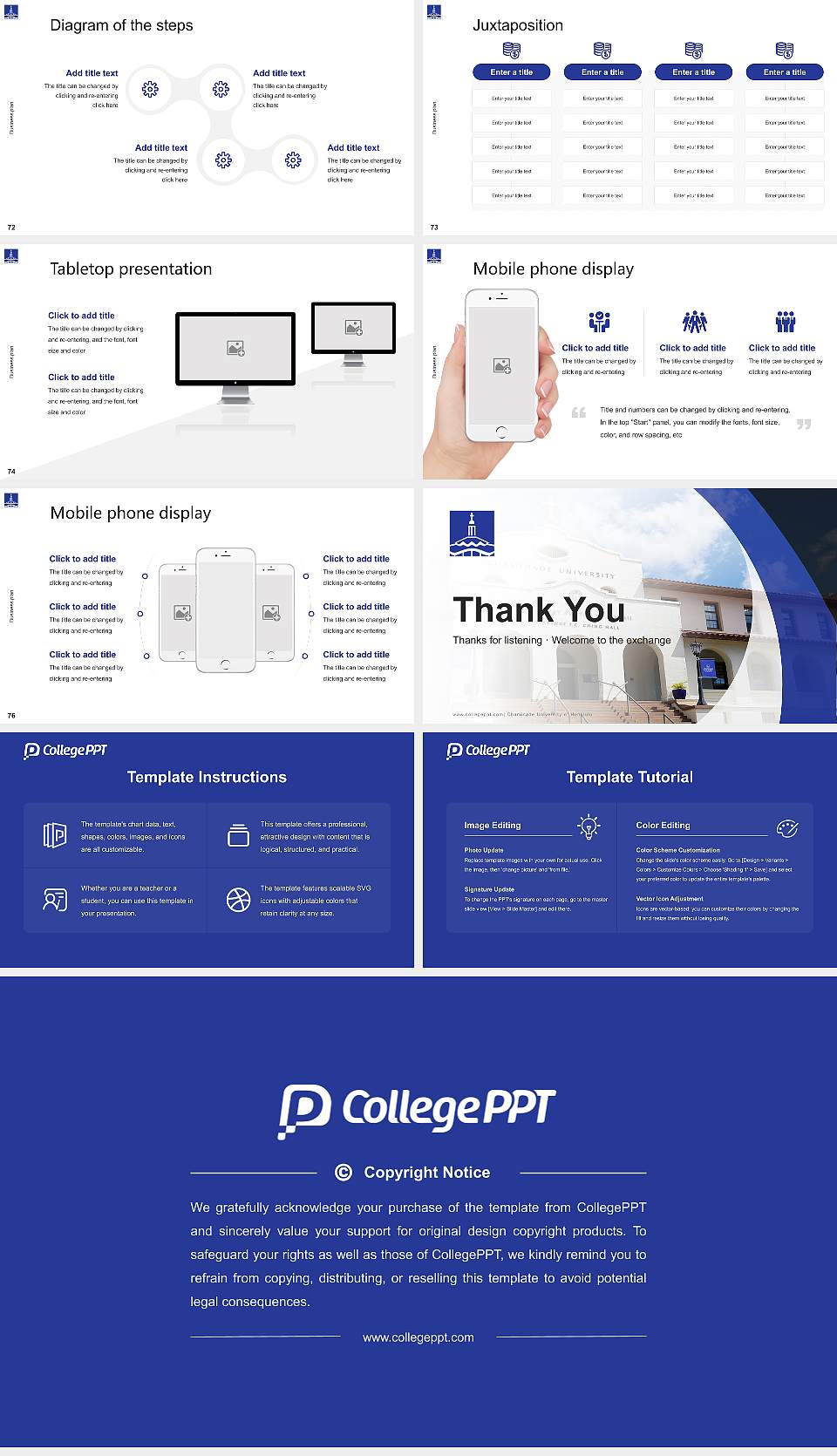 Chaminade University of Honolulu Competition/Entrepreneurship Contest PPT Template16:9 ratio PPT effect preview image9