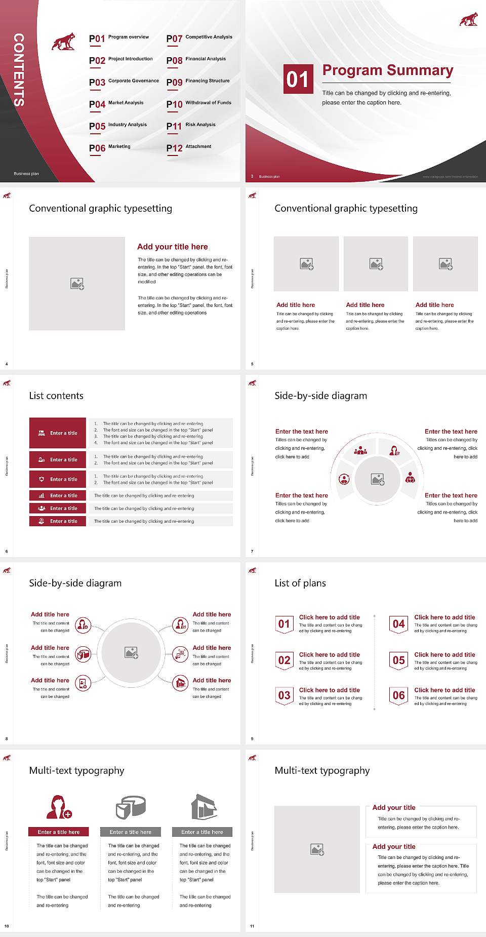 California State University-Chico Competition/Entrepreneurship Contest PPT Template4:3 ratio PPT effect preview image2