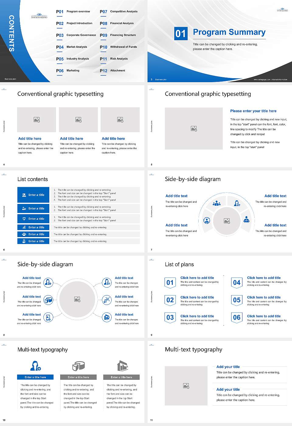 California State University-San Bernardino Competition/Entrepreneurship Contest PPT Template16:9 ratio PPT effect preview image2