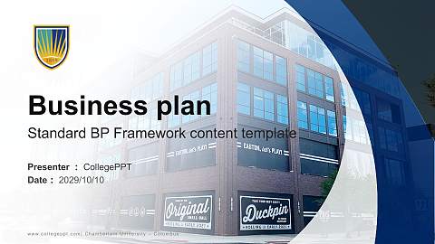 Chamberlain University – Columbus Competition/Entrepreneurship Contest PPT Template