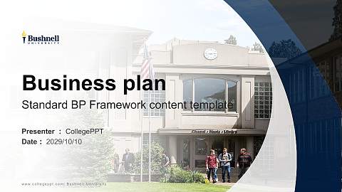 Bushnell University Competition/Entrepreneurship Contest PPT Template