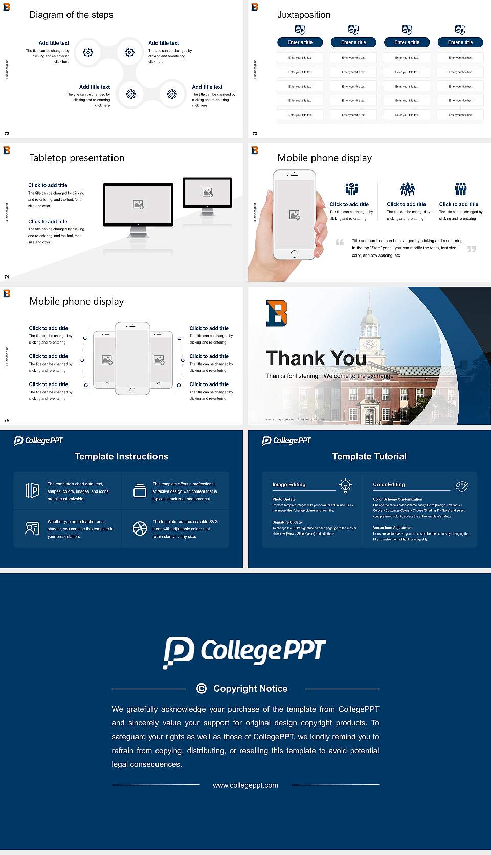 Bucknell University Competition/Entrepreneurship Contest PPT Template16:9 ratio PPT effect preview image9