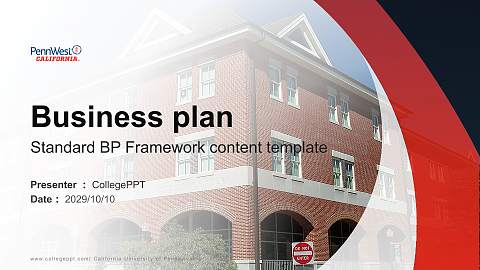 California University of Pennsylvania Competition/Entrepreneurship Contest PPT Template