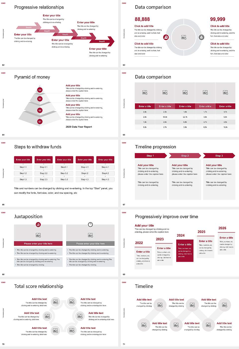 Central Washington University Competition/Entrepreneurship Contest PPT Template16:9 ratio PPT effect preview image8
