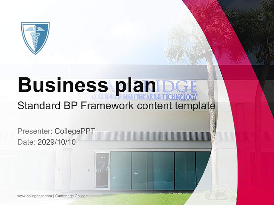 Cambridge College Competition/Entrepreneurship Contest PPT Template4:3 ratio PPT effect preview image9