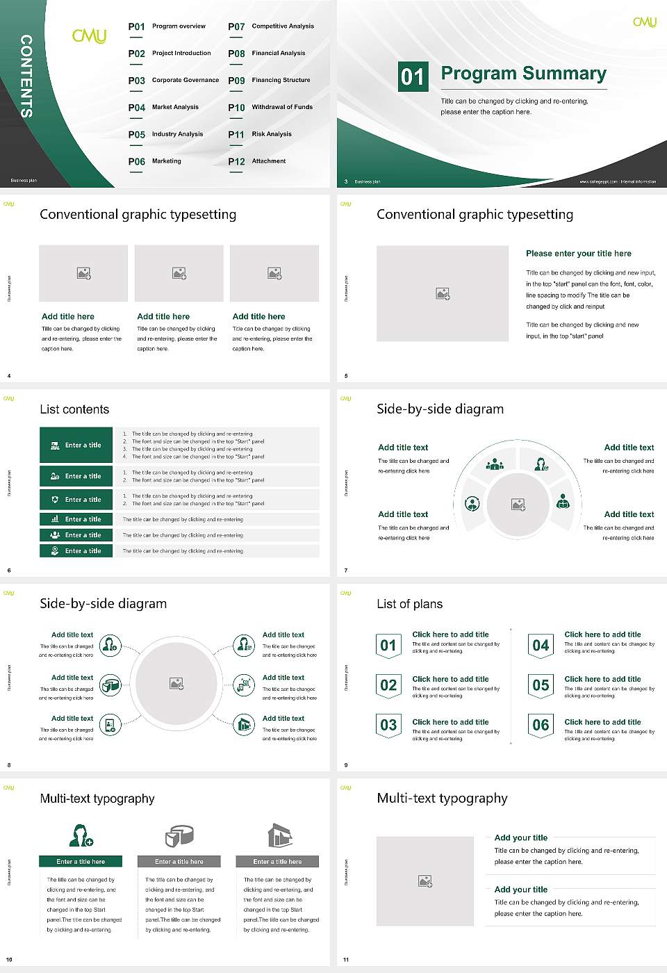 Central Methodist University Competition/Entrepreneurship Contest PPT Template16:9 ratio PPT effect preview image2