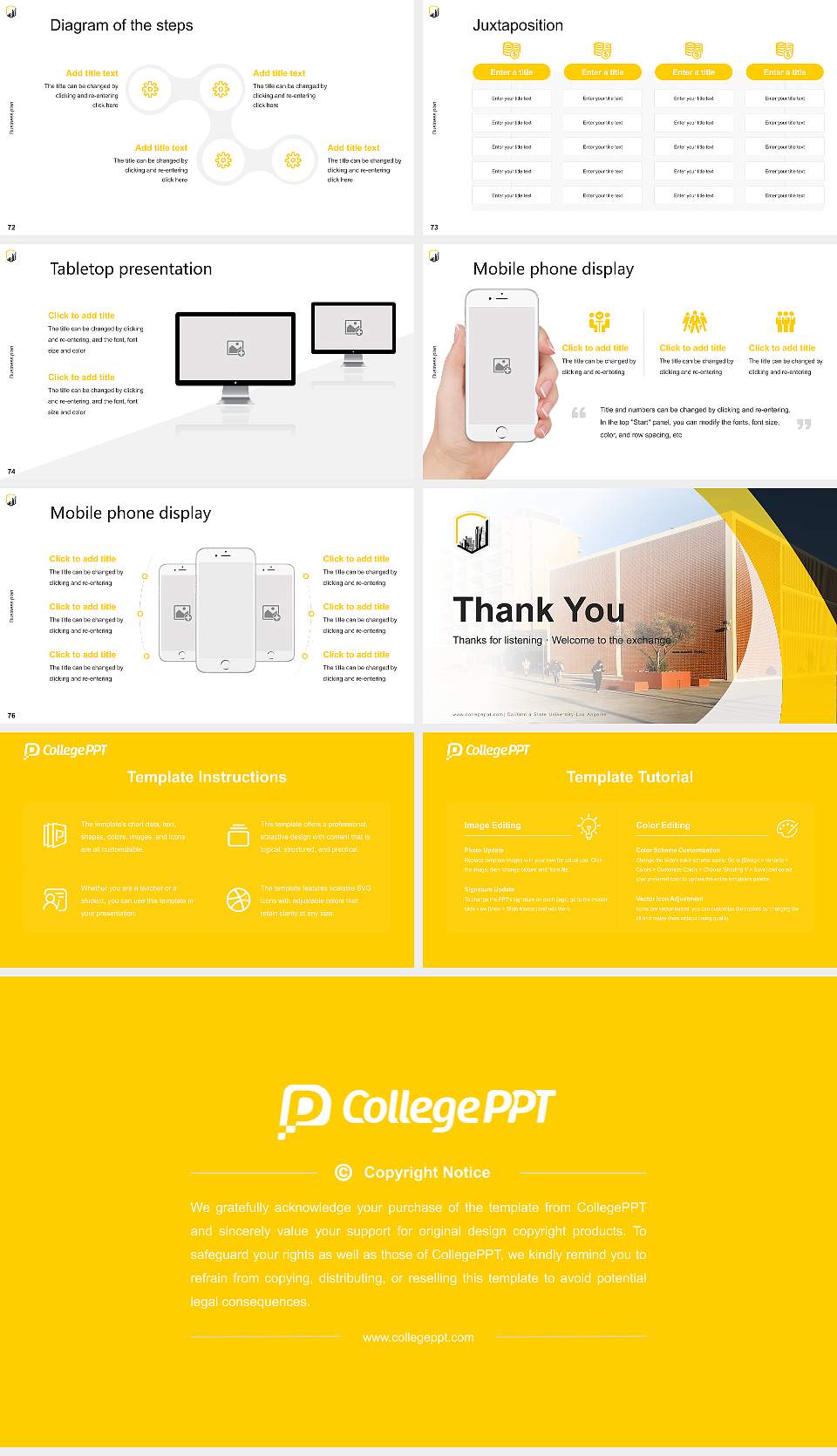 California State University-Los Angeles Competition/Entrepreneurship Contest PPT Template16:9 ratio PPT effect preview image9