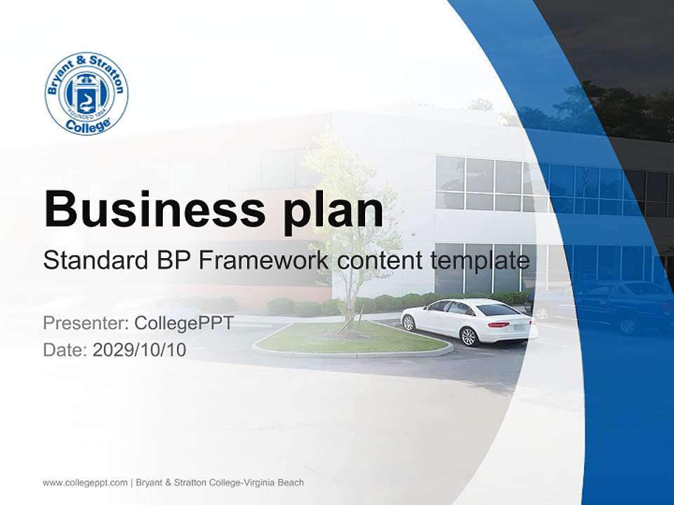 Bryant & Stratton College-Virginia Beach Competition/Entrepreneurship Contest PPT Template4:3 ratio PPT effect preview image9