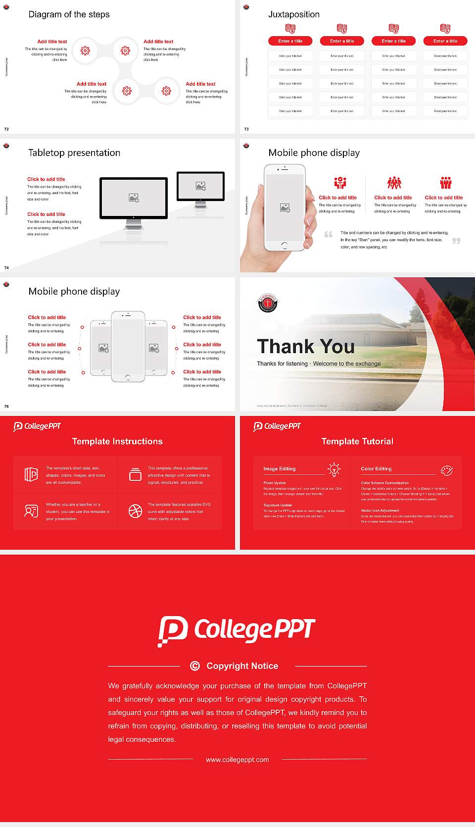 California Christian College Competition/Entrepreneurship Contest PPT Template16:9 ratio PPT effect preview image9