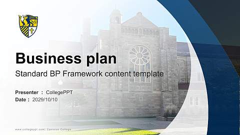 Canisius College Competition/Entrepreneurship Contest PPT Template