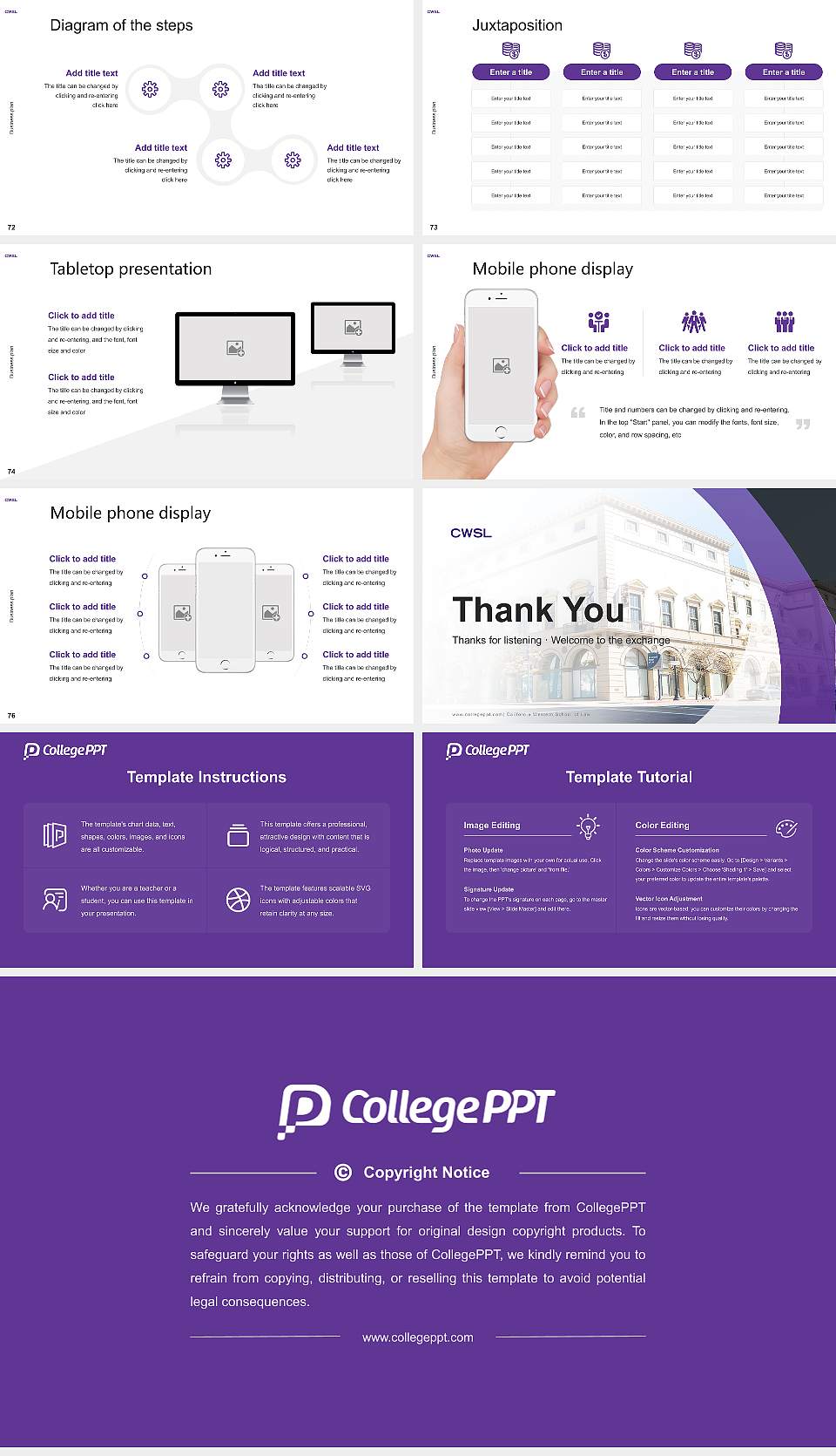 California Western School of Law Competition/Entrepreneurship Contest PPT Template16:9 ratio PPT effect preview image9