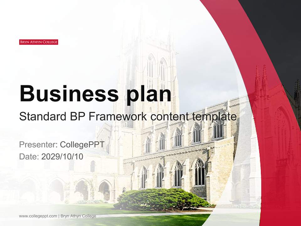 Bryn Athyn College Competition/Entrepreneurship Contest PPT Template4:3 ratio PPT effect preview image9