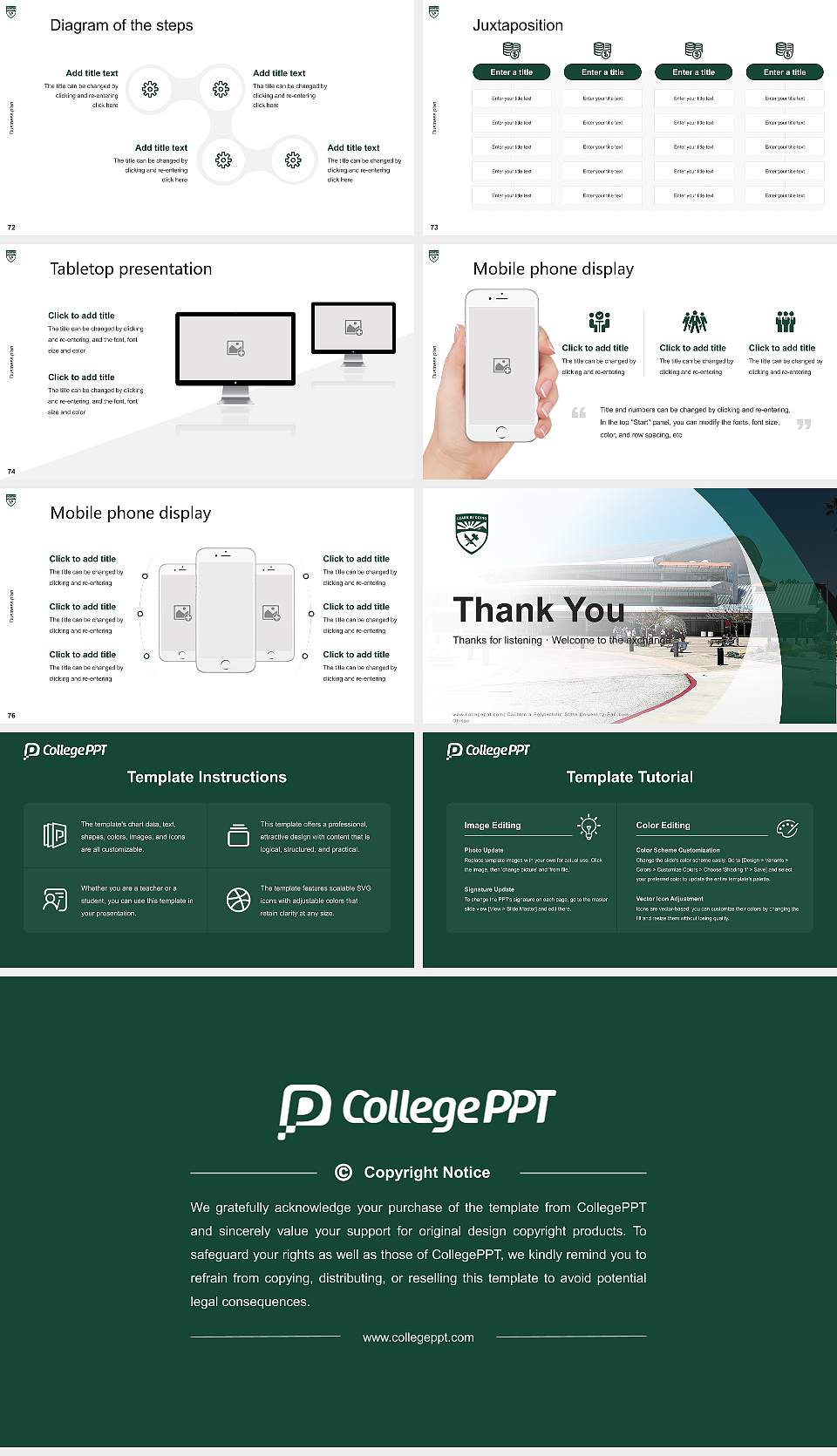 California Polytechnic State University-San Luis Obispo Competition/Entrepreneurship Contest PPT Template16:9 ratio PPT effect preview image9