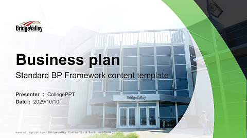 Bridgevalley Community & Technical College Competition/Entrepreneurship Contest PPT Template