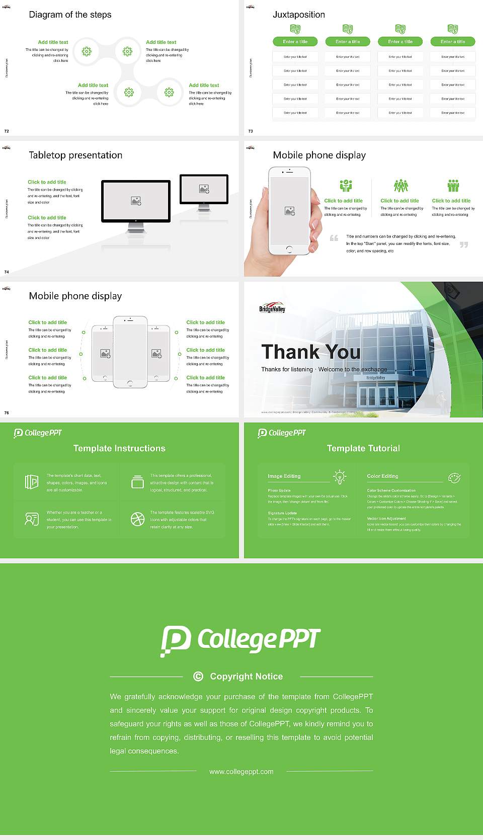 Bridgevalley Community & Technical College Competition/Entrepreneurship Contest PPT Template16:9 ratio PPT effect preview image9