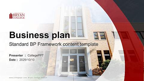 Bryan College-Dayton Competition/Entrepreneurship Contest PPT Template