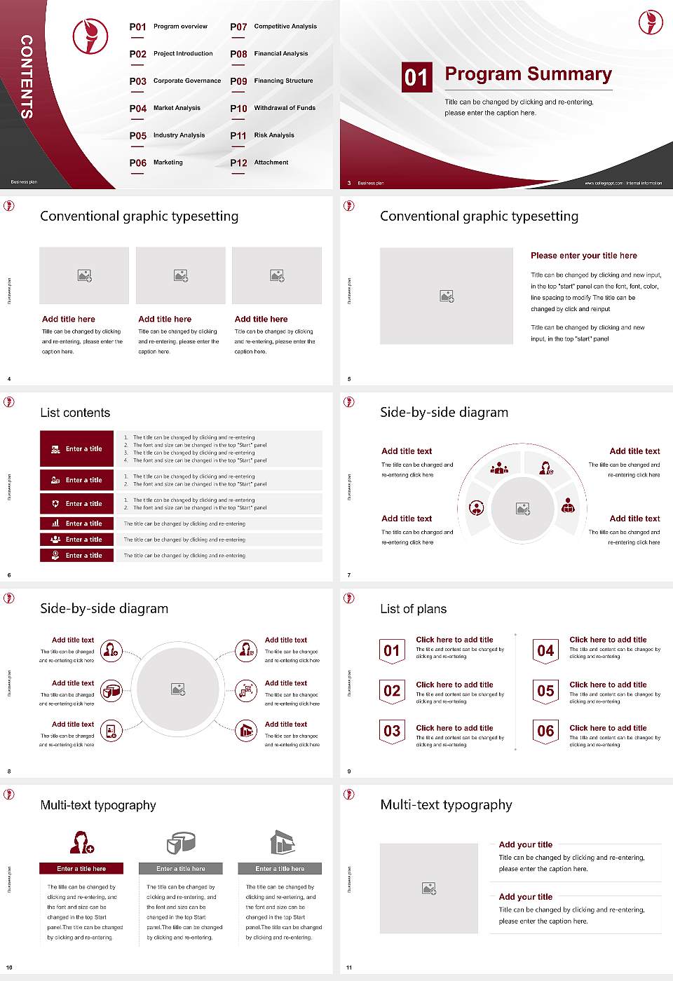 Central Christian College of the Bible Competition/Entrepreneurship Contest PPT Template16:9 ratio PPT effect preview image2