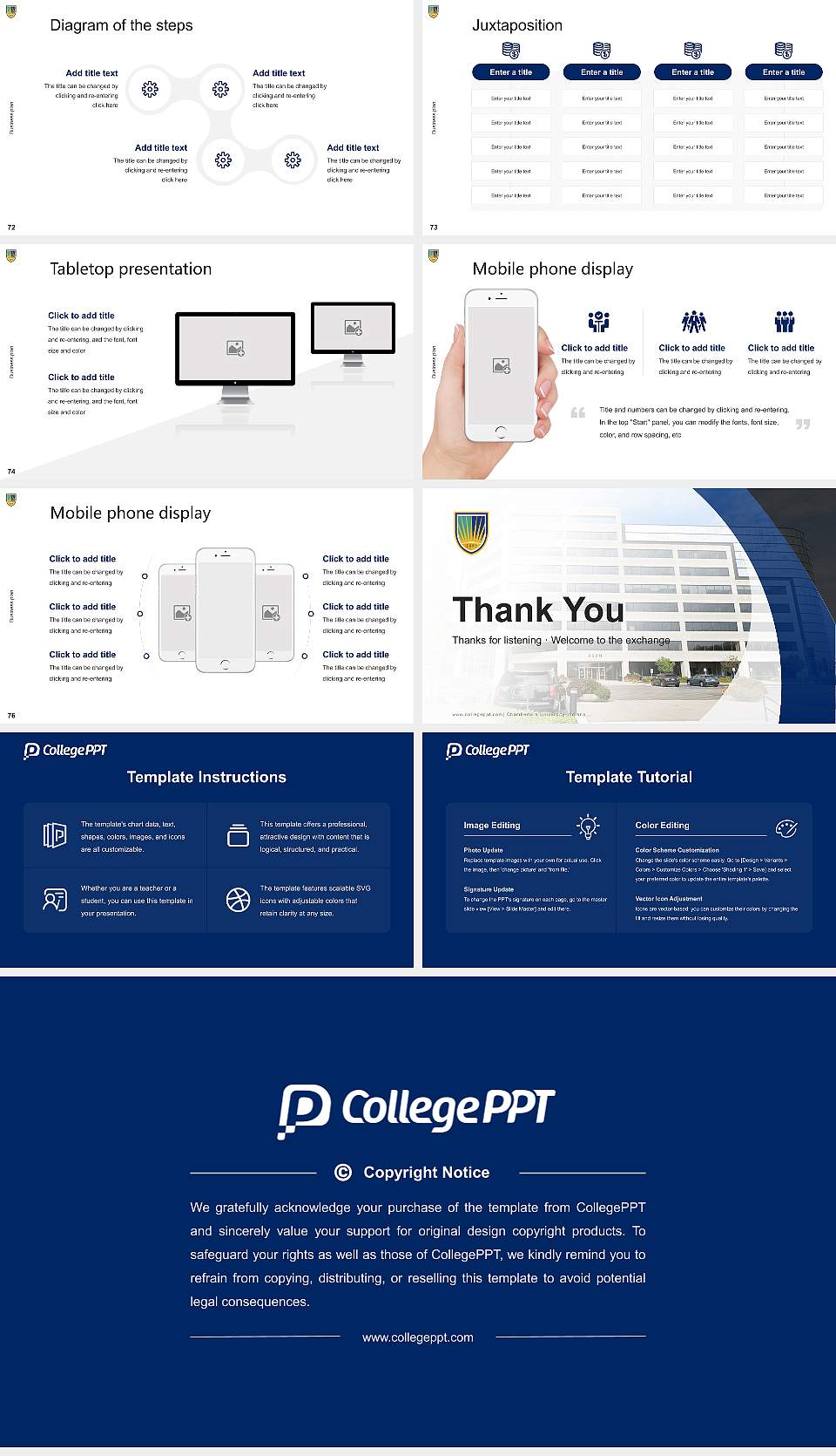 Chamberlain University-Indiana Competition/Entrepreneurship Contest PPT Template16:9 ratio PPT effect preview image9