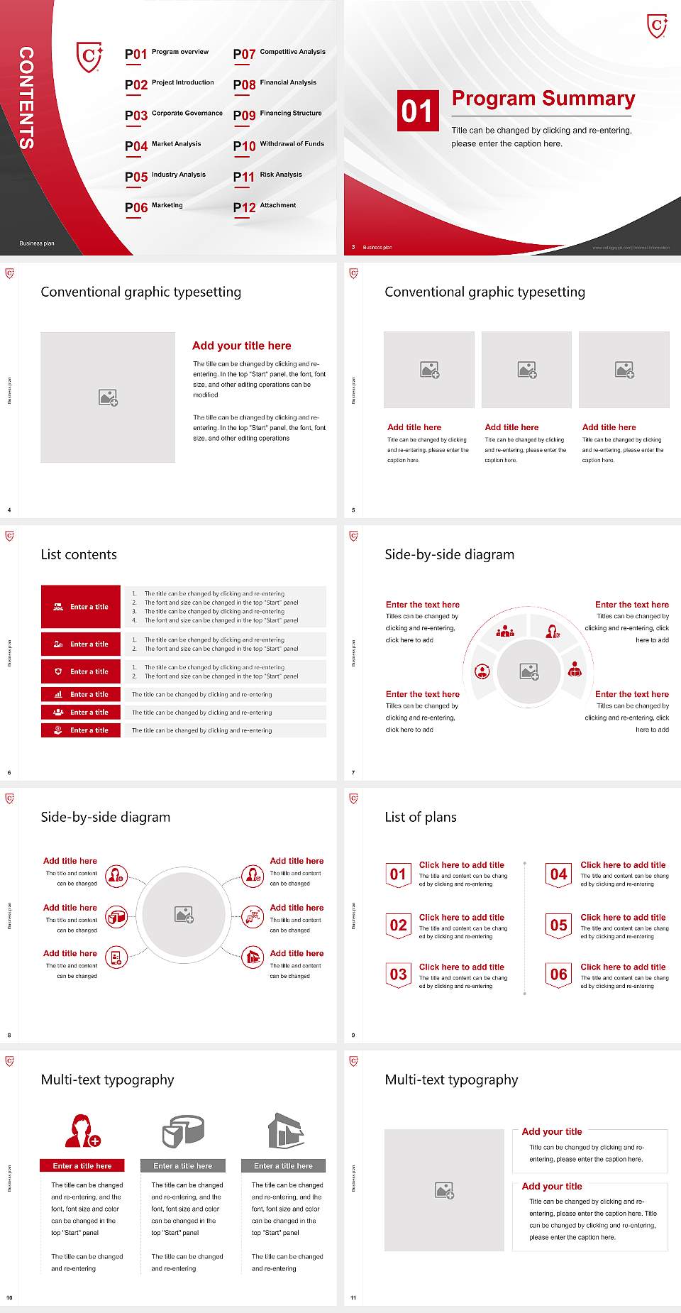 Capella University Competition/Entrepreneurship Contest PPT Template4:3 ratio PPT effect preview image2