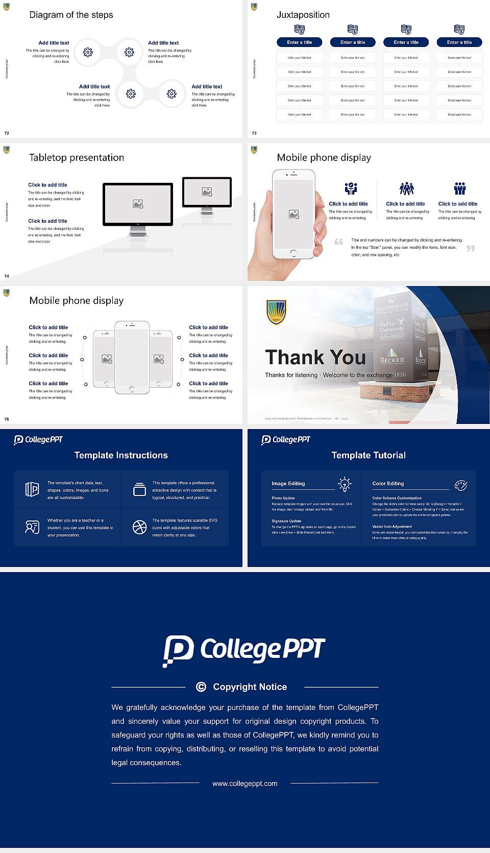 Chamberlain University – St. Louis Competition/Entrepreneurship Contest PPT Template16:9 ratio PPT effect preview image9