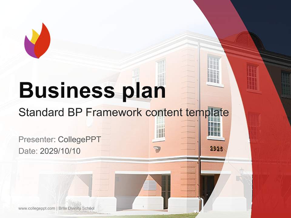 Brite Divinity School Competition/Entrepreneurship Contest PPT Template4:3 ratio PPT effect preview image9