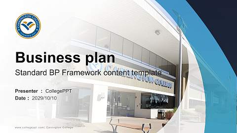 Carrington College Competition/Entrepreneurship Contest PPT Template