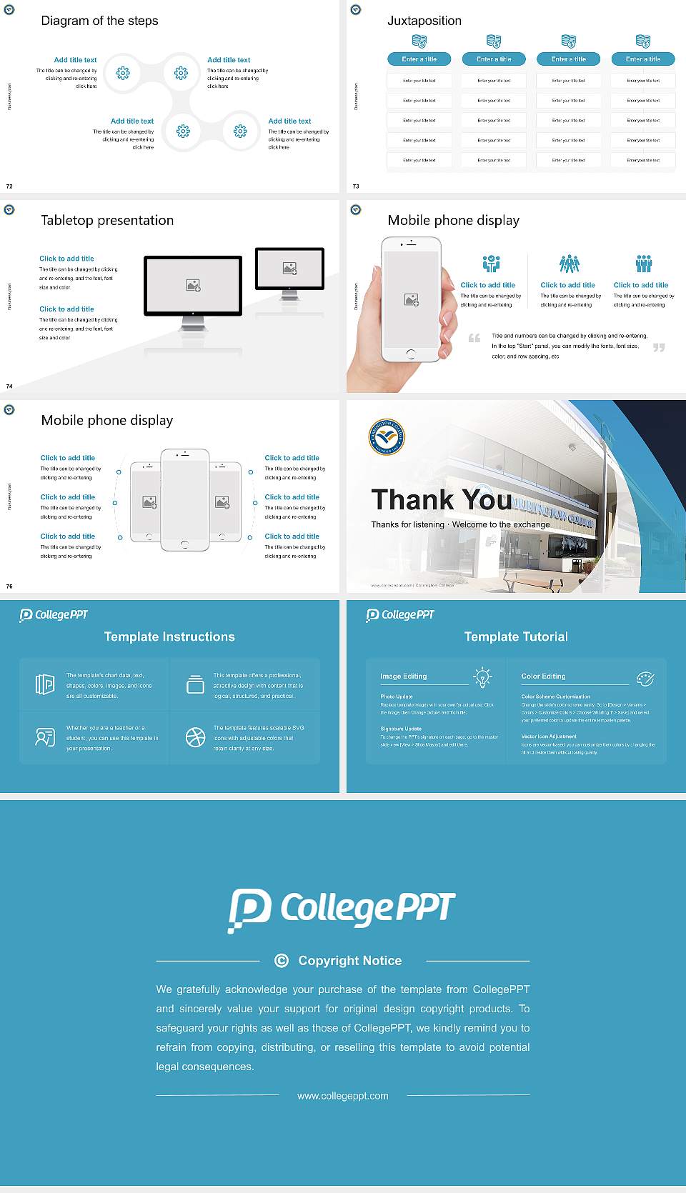 Carrington College Competition/Entrepreneurship Contest PPT Template16:9 ratio PPT effect preview image9