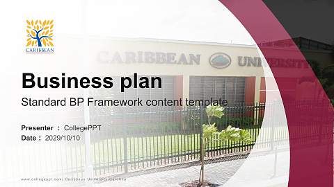 Caribbean University-Carolina Competition/Entrepreneurship Contest PPT Template