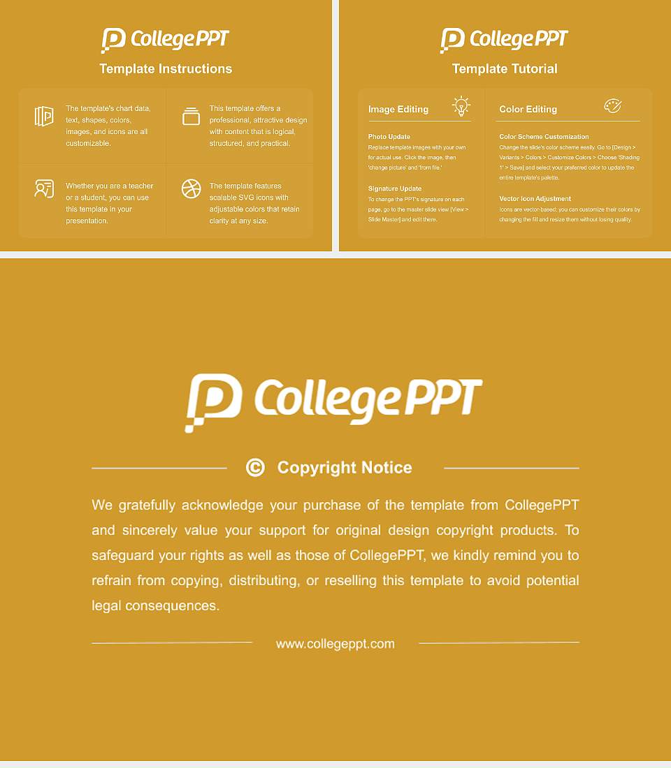Colorado College Academic Presentation/Research Findings Report PPT Template4:3 ratio PPT effect preview image5