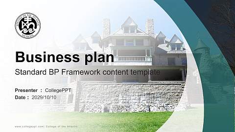 College of the Atlantic Competition/Entrepreneurship Contest PPT Template