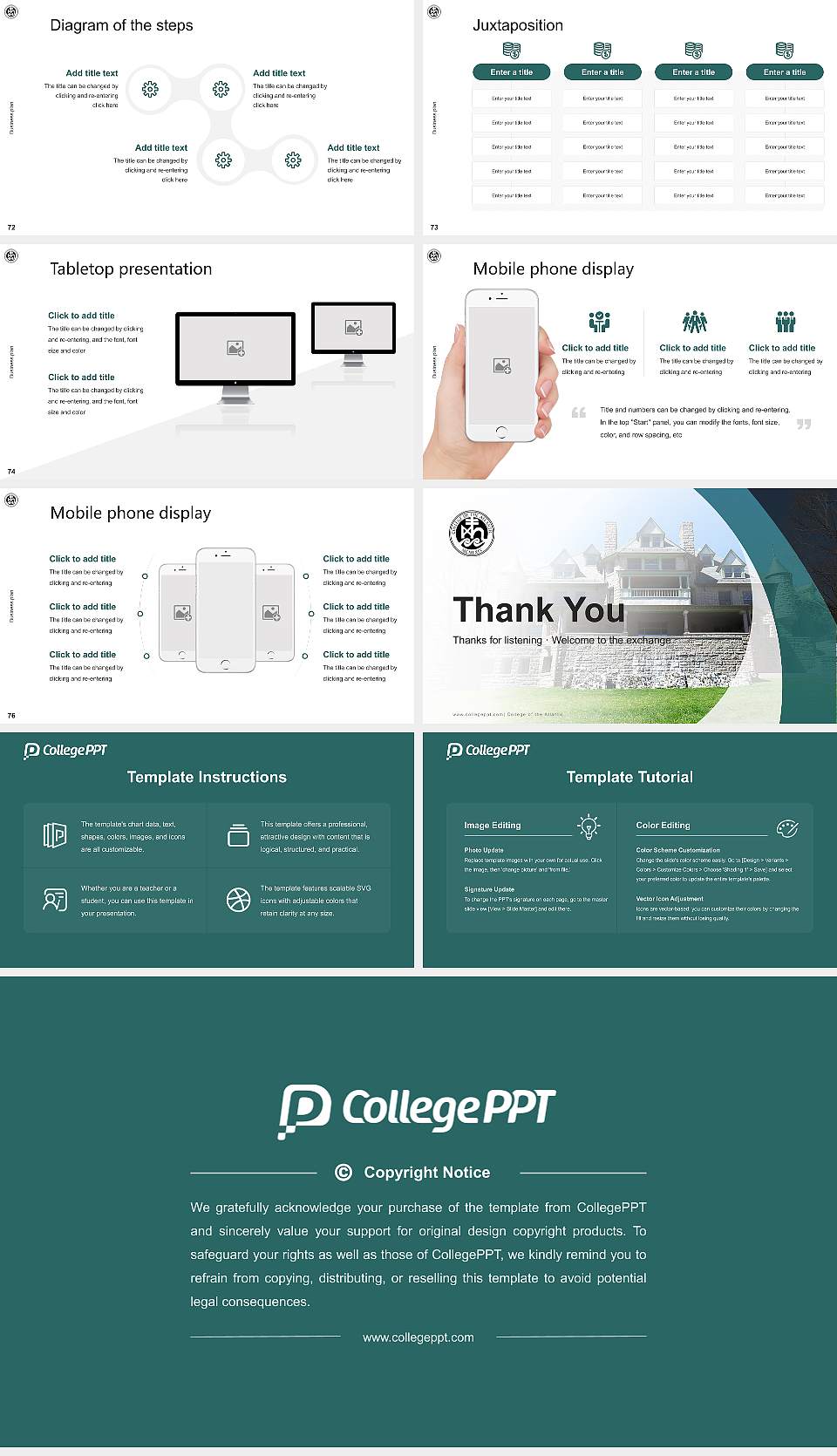 College of the Atlantic Competition/Entrepreneurship Contest PPT Template16:9 ratio PPT effect preview image9